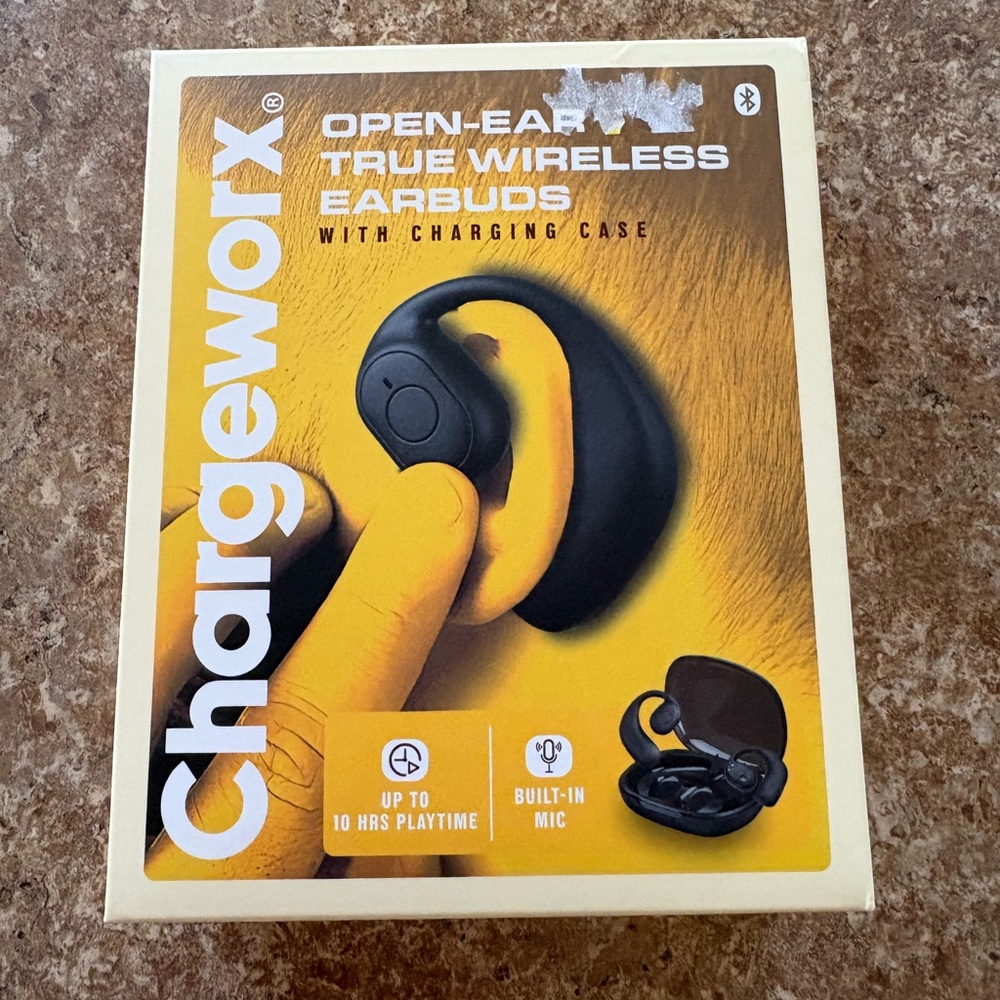 New Black Open-Ear True Wireless Earbuds